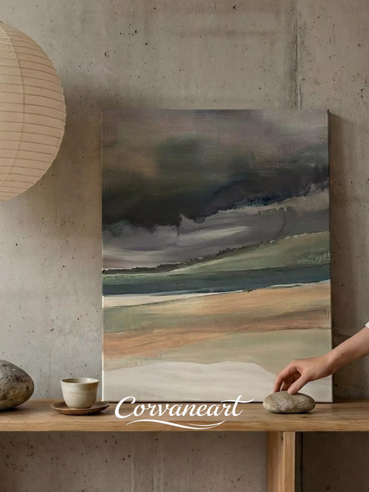 Wabi Horizon Abstract Landscape Art