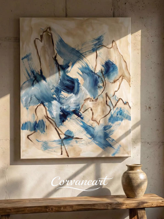 Contemporary Abstract Entryway Canvas