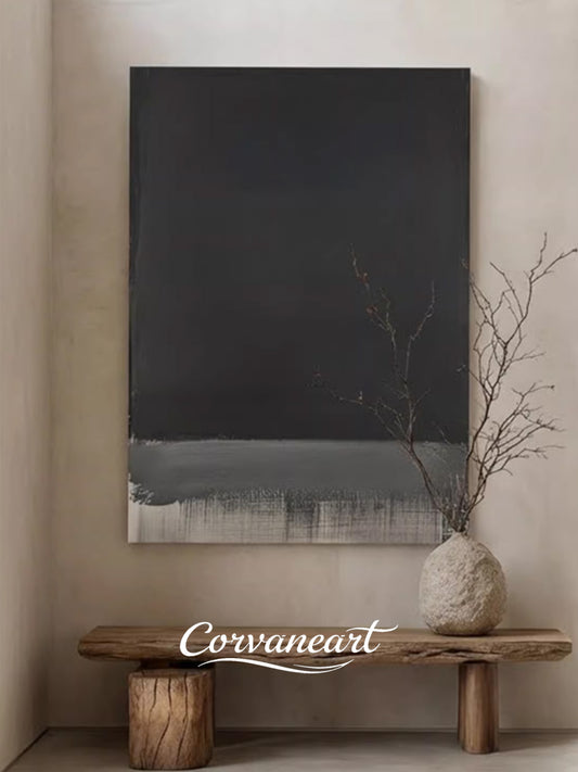 Grey Tone Luxe Vertical Art Panel