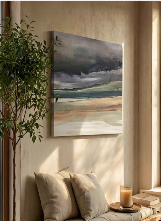 Wabi Horizon Abstract Landscape Art