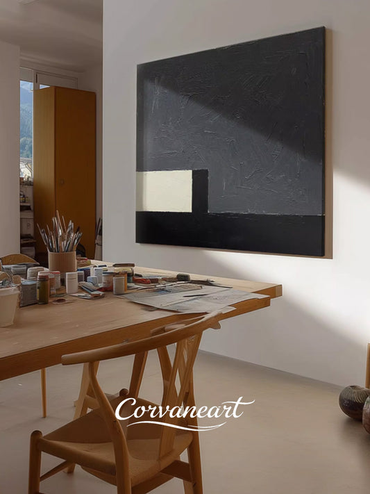 Geometric Depth Textured Art