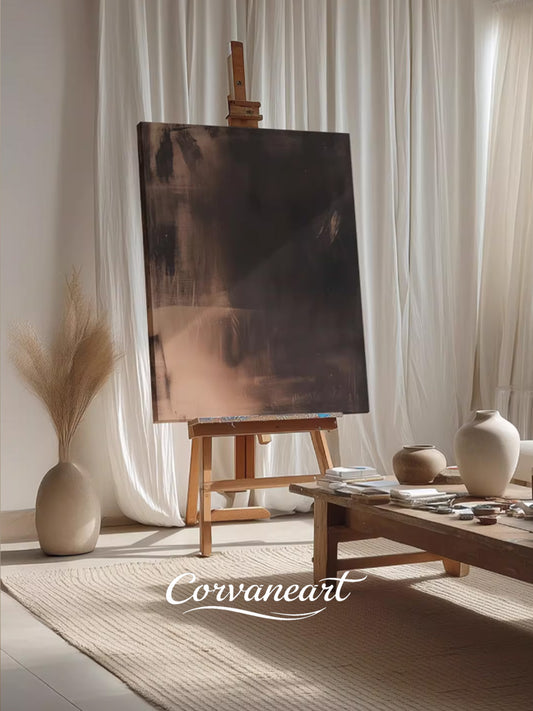 Vintage Minimal Abstract Entry Canvas