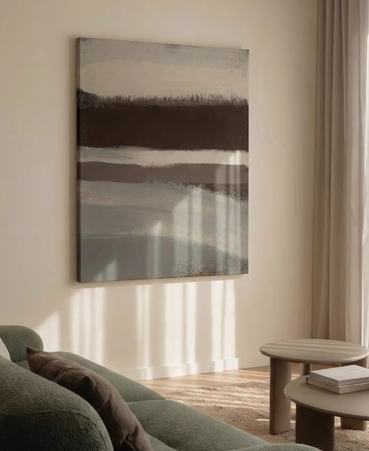 Retro Landscape Abstract Canvas