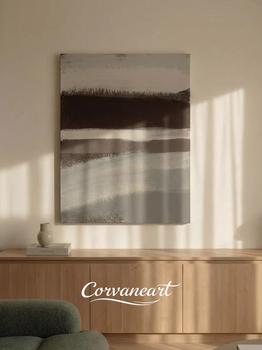 Retro Landscape Abstract Canvas