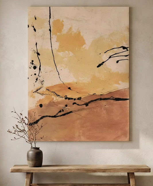 Retro Abstract Entryway Canvas