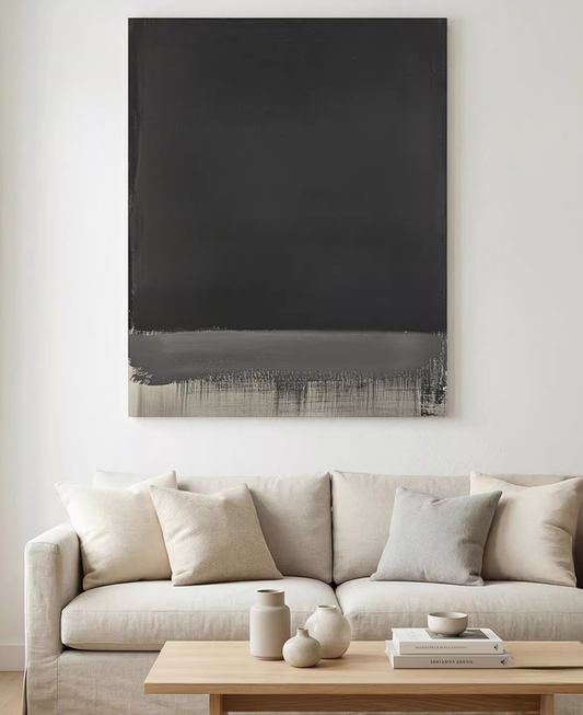 Grey Tone Luxe Vertical Art Panel