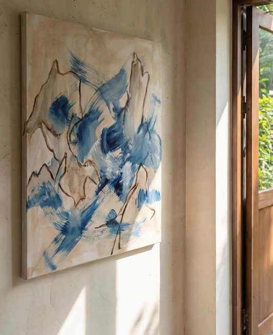 Contemporary Abstract Entryway Canvas